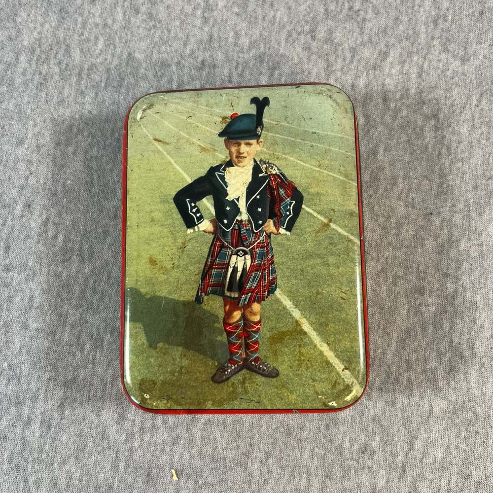 Vintage Edward Sharp & Sons Ltd Highland Laddie Confectionery Tin